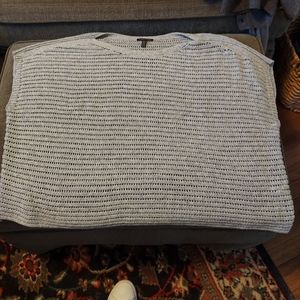 Eileen Fisher open knit boxy sweater